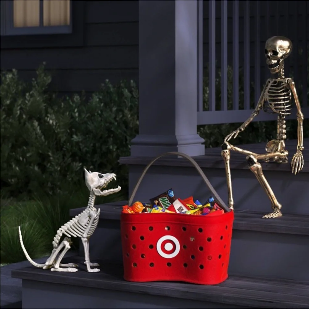 8-Inch Plush Target Basket Halloween Trick-or-Treat Pail - Hyde & EEK! Boutique